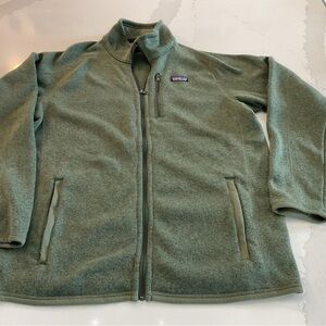 Patagonia Dark Olive Fleece Sweater Jacket